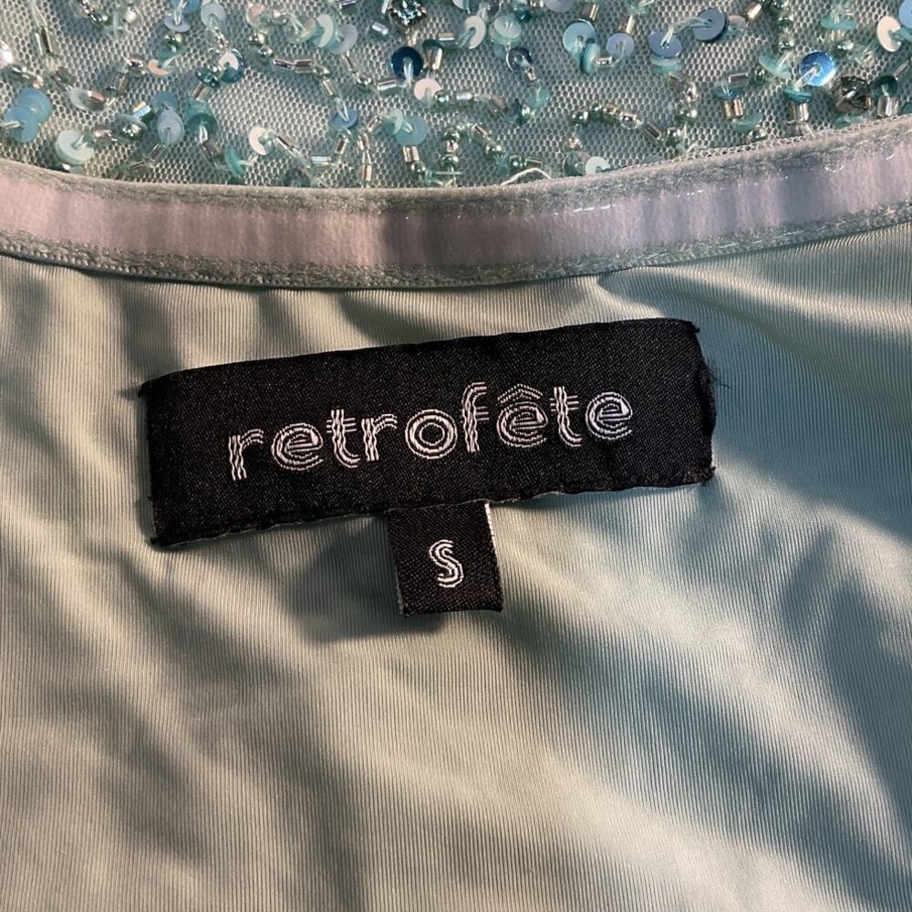 Retrofete Sequin Green Dionne Dress Size S - Picture 5 of 6